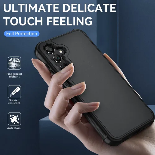 Vista 2 de Funda para Samsung Galaxy A16 5G: Cubierta de Teléfono a Prueba de Golpes de 3 Capas con Protector de Pantalla HD, Protección Híbrida Protectiva