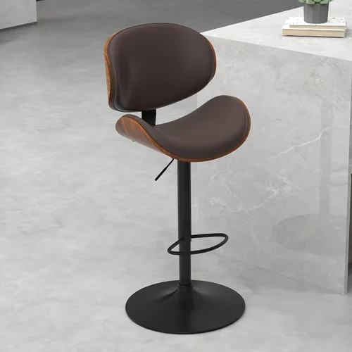 Vista 10 de civama Taburetes de bar 1 pieza para encimera de cocina, sillas de altura de barra ajustable, taburetes de bar giratorios modernos con asiento