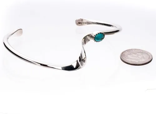 Vista 5 de Pulsera Tskies de plata de ley turquesa Aurora