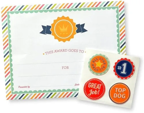 Vista 15 de Gartner Studios Papel de Certificado con Estrellas Abstractas en Lámina, Papelería Personalizada, Estampado en Lámina, 8.5" x 11", 15 Hojas