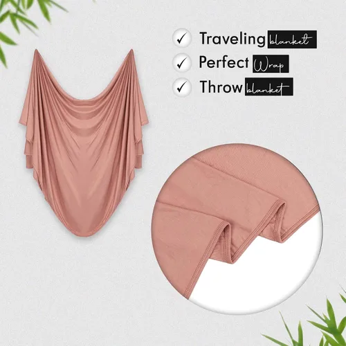 Vista 21 de K E L O R Luxury Cooling Travel Blanket - Stretchy, Lightweight Soft & Breathable Shawl Wraps for Women