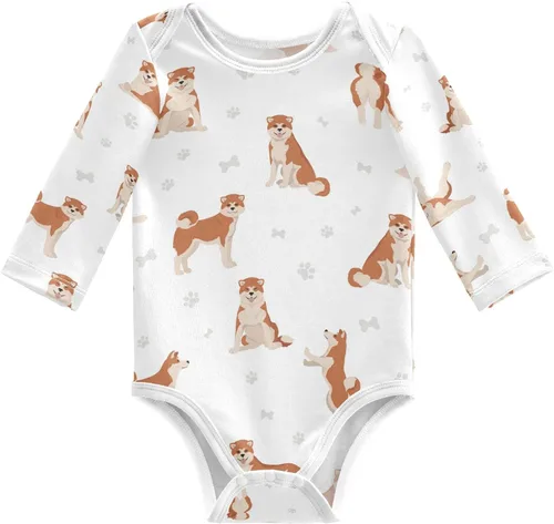 Vista 14 de vvfelixl Body de bebé negro Pug blanco manga larga algodón ropa de bebé para niños niñas 0-24 meses Multi1