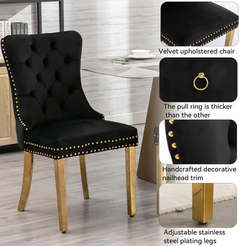 Vista 7 de Juego de mesa de comedor de mármol sintético, 7 piezas, juego de mesa de cocina y comedor para 6, mesa de comedor rectangular blanca de 70 pulgadas