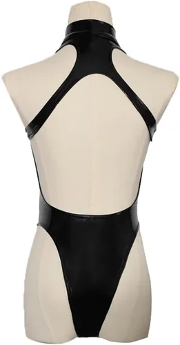 Vista 5 de JasmyGirls Disfraz sexy de conejito para Halloween, cosplay, body de anime de gato, lencería gótica de sirvienta, juego de rol de luna, juego de rol
