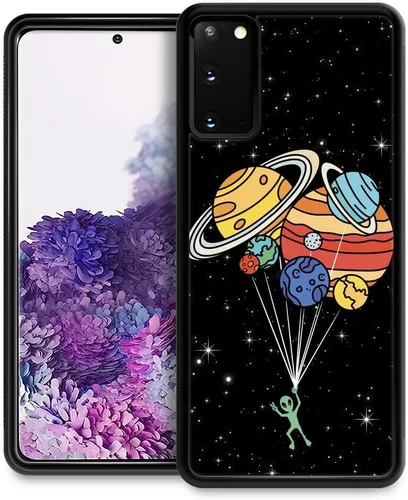 Vista 18 de Funda compatible con Samsung Galaxy Z Fold 2 5G, sistema solar de globo alienígena, diseño de patrón increíble, a prueba de golpes, antiarañazos