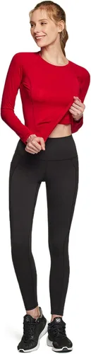 Vista 8 de ATHLIO Paquete de 2 camisetas deportivas de compresión para mujer, camisetas de entrenamiento de manga larga para entrenamiento, gimnasio, yoga