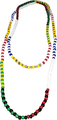 Vista 4 de Collar Eleke Santeria Largo Unisex Collar Ifa Religión Africana