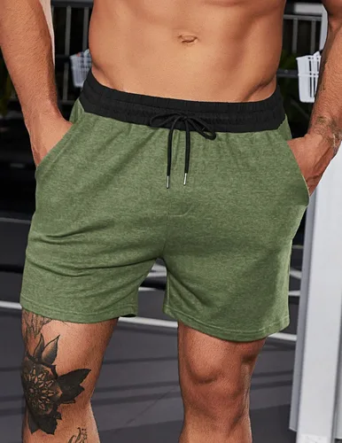 Vista 2 de COOFANDY Pantalones cortos deportivos para hombre, gimnasio, entrenamiento, culturismo, correr, deporte, camuflaje, con bolsillos, tallas S-XXL