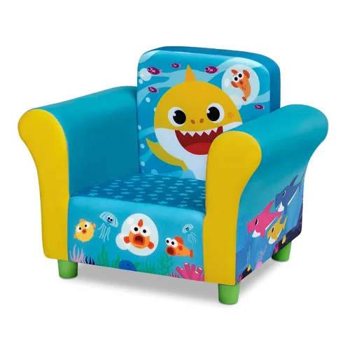 Vista 4 de Delta Children Silla tapizada, Baby Shark & Figural Tapizada Silla para niños, madera, Disney Mickey Mouse