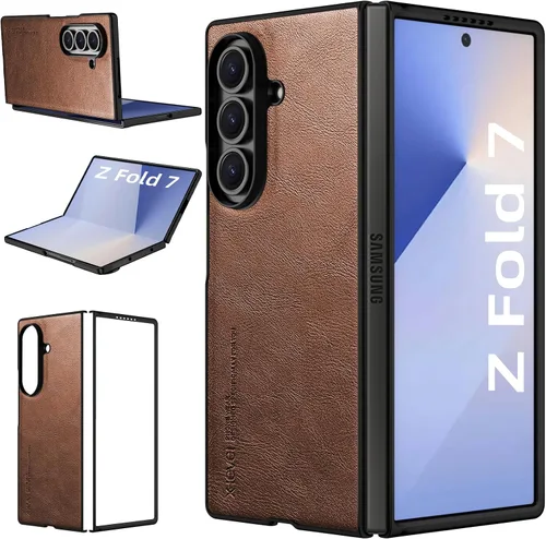 Vista 31 de X-level Funda para Samsung Galaxy A53 5G - Funda delgada de piel sintética de alta calidad para teléfono A53 5G, suave, a prueba de golpes, Marrón