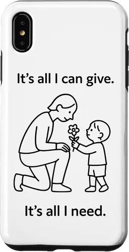 Vista 11 de Child Giving Flower to Parent Minimal Symbolic Love Design Case for iPhone 16