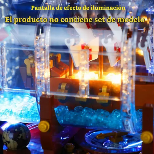 Vista 8 de GEAMENT Kit de luces LED (control remoto) compatible con LEGO Ship in a Bottle - Juego de iluminación para ideas 21313