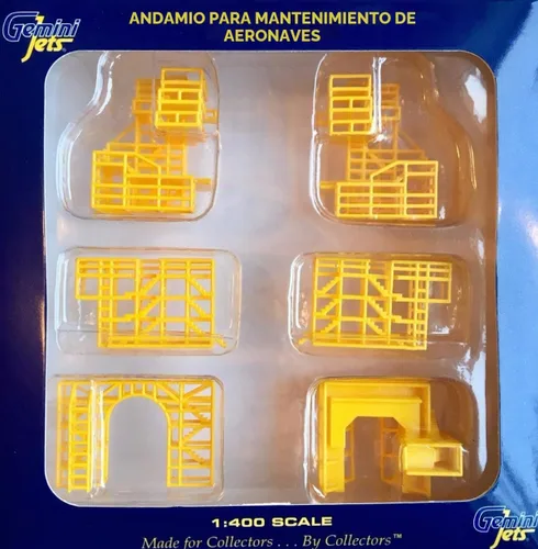 Vista 5 de Andamio de mantenimiento de aeronaves Gemini Escala 1:400 Modelo de accesorios para aeropuerto