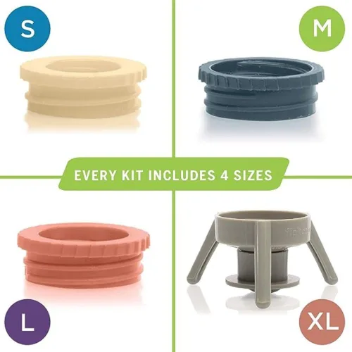 Vista 4 de Flip-It! Versátil kit de vaciado de botellas, edición pastel, 6 kits completos, transferencia eficiente de líquidos y perfecto para regalar, 1 tapa
