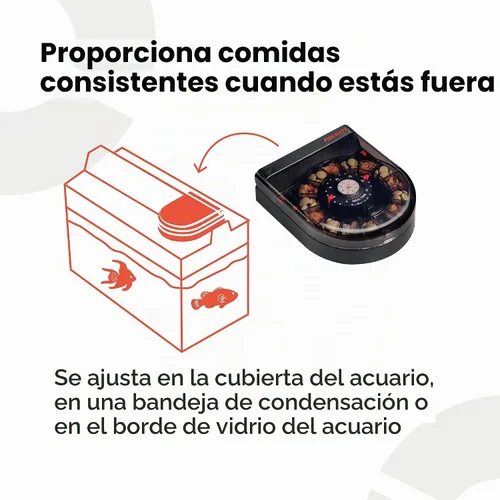 Vista 2 de Alimentador de peces para acuario Fish Mate F14 14 comidas