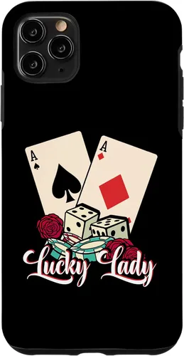 Vista 13 de Lucky Lady Poker Player Gambling Casino Gambler Case for iPhone 16