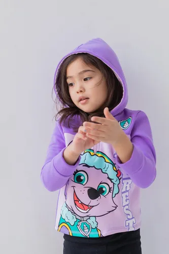 Vista 2 de Paw Patrol Everest Girls Fleece Half Zip Hoodie Toddler to Big Kid