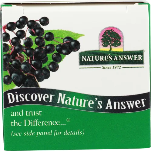 Vista 4 de Nature's Answer Sambucus Suplemento dietético, original para apoyo diario inmunológico y antioxidante, fabricado en los Estados Unidos, sin alcohol