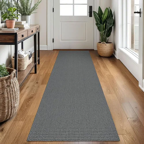 Vista 82 de EARTHALL Alfombra tejida de 2 x 3 pies, lavable para entrada, alfombra trenzada antideslizante, alfombra para puerta interior y exterior, alfombra