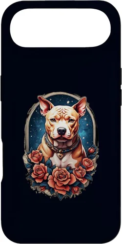 Vista 26 de Funda estilo vintage para iPhone XS Max Pitbull Dog Tattoo Art Vintage Old School