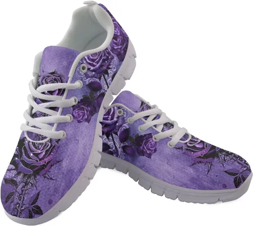 Vista 15 de HUGS IDEA Zapatos deportivos ligeros con patrón de enfermería para mujer Bandera estadounidense