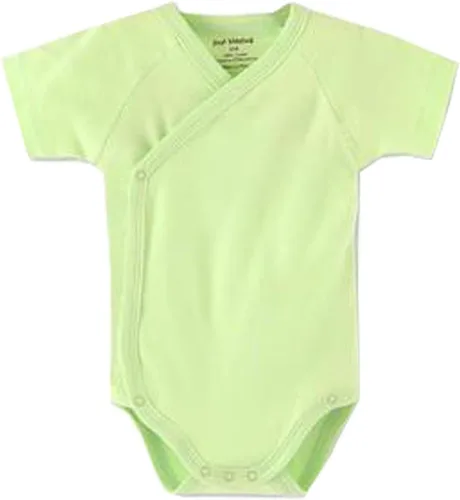 Vista 6 de Conjunto de canastilla para bebés y niñas de manga corta de algodón con cierre lateral para bebé