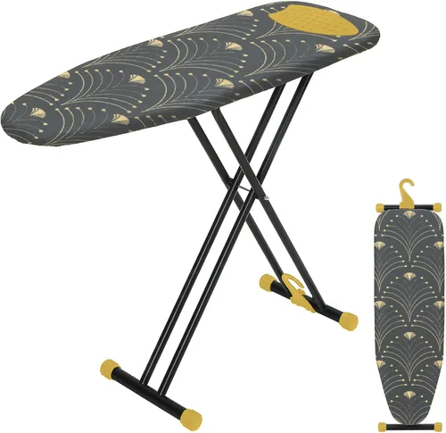 Vista 12 de Tabla de planchar de 43 x 13 pulgadas con soporte de hierro, tabla