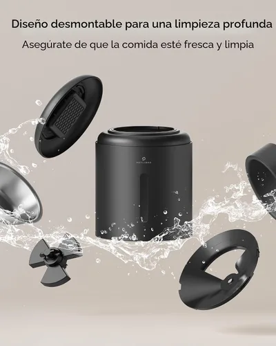 Vista 7 de PETLIBRO - Comedero automático para gatos, dispensador automático de comida para perros con preservación de frescura, comederos programables