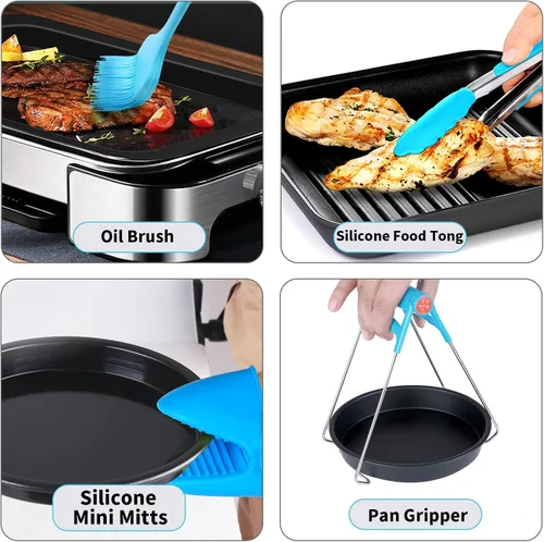 Vista 12 de Accesorios para freidora de aire Ninja Chefman COSORI Ninja Gourmia Dash Power XL 3.6 4.2 5.8QT, 12 piezas de accesorios para freidora de aire