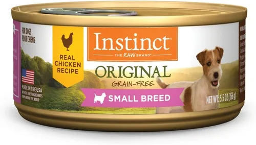 Vista 10 de Instinct Receta original de carne de res real de raza pequeña, comida natural enlatada húmeda para perros, latas de 5.5 onzas (caja de 12)