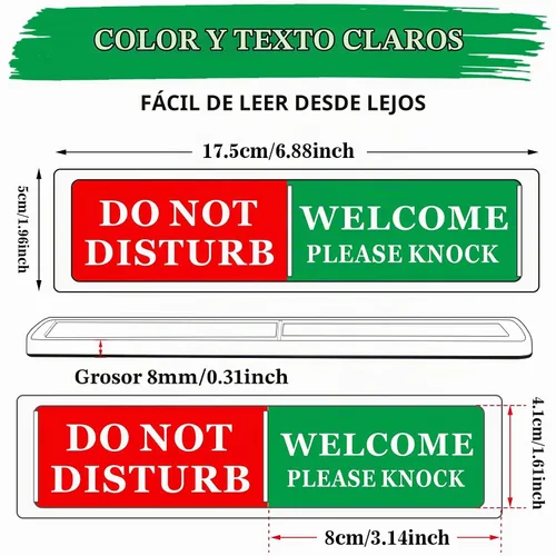 Vista 2 de Signo de Sukh Do Not Disturb - Reunión en curso Slider Señal de estado de privacidad