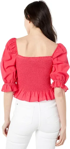 Vista 2 de Tommy Hilfiger Blusa Peplum fruncida para mujer
