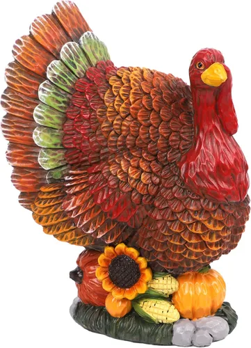 Vista 9 de winemana - Decoraciones de mesa de pavo de resina para Acción de Gracias, 9.5 pulgadas