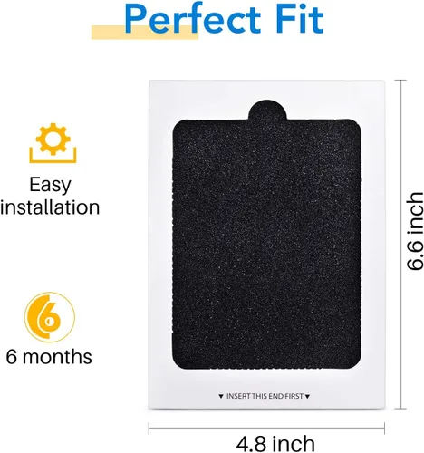 Vista 3 de ICEPURE Filtro de aire para refrigerador, compatible con Frigidaire® y Electrolux®, Pure Air Ultra 241754002, 242061001, 242047801, 241754001