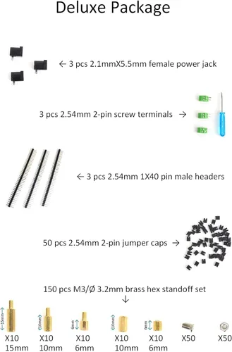 Vista 4 de Prototipado Kit de PCB de placa de pan soldable (Proto Mix Deluxe)