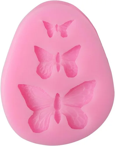 Vista 7 de Molde de mariposa de silicona para Chololate Mariposa Fondant Candy Molds Molde para hornear pasteles caseros DIY