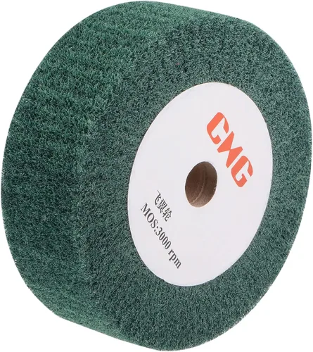 Vista 8 de uxcell 5.906 in x 0.984 in 240 Grit No Tejido Pulido Bruñido Rueda de Alambre de Nylon Dibujo Abrasivo Flap Rueda para Acero Inoxidable Cobre Verde