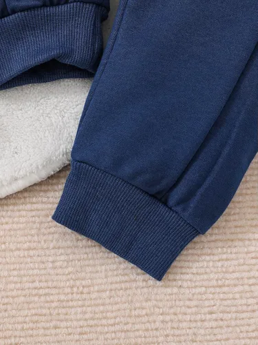 Vista 6 de Doresbebe Conjunto de ropa para bebé y niño pequeño, para otoño e invierno, sudadera con capucha y pantalones largos