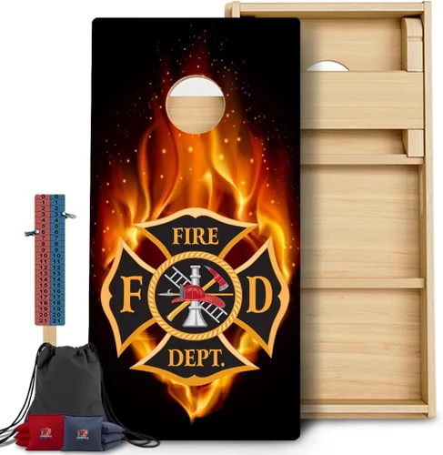 Vista 13 de CornholeGamesUSA Pro - Juego de tablas de Cornhole Fabricado en Estados Unidos Abedul báltico 3/4 Sin rebote Patas triples gruesas Dos 1
