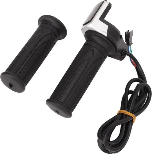 Vista 7 de Ebike Grips, manillar de bicicleta, empuñaduras de manillar de bicicleta, empuñadura de acelerador E Scooters, cómodo, impermeable, ajustable