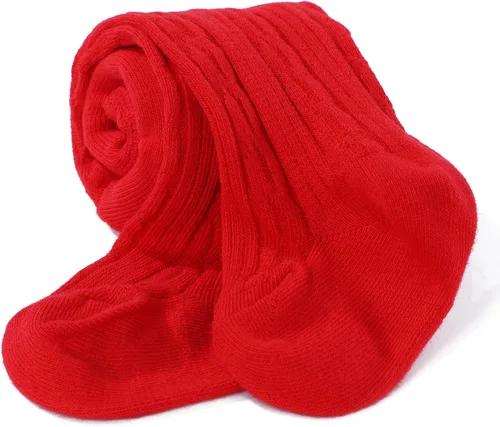 Vista 8 de American Trends Medias suaves para bebé, mallas de punto trenzado para bebés, medias de invierno para niñas recién nacidas, medias para niños