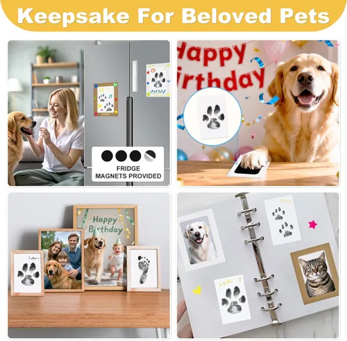 Vista 7 de Kit de impresión de patas para perros, kit de impresión de huellas de perro, kit de impresión de huellas de mascotas, kit de impresión de nariz