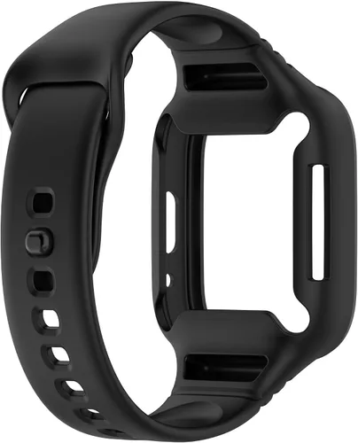 Vista 6 de Compatible con Redmi Watch 3 Active/Watch 3 Lite correas con funda antigolpes, correa deportiva de repuesto ajustable de silicona para Redmi Watch 3