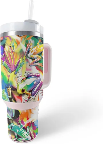 Vista 28 de MightySkins Skin - Vaso de vinilo compatible con Stanley The Quencher H2.0 FlowState de 40 onzas, mosaico de cebra, protectora, duradera y única