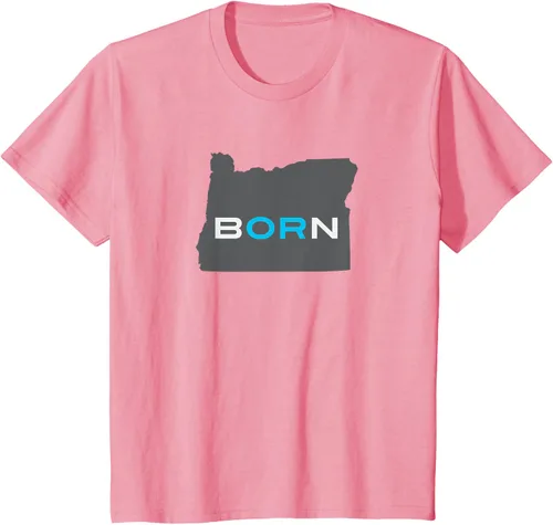 Vista 42 de Nacido en Oregon Camisa – Estado Mapa Born Idea de regalo, Negro