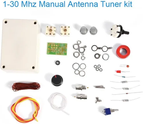 Vista 9 de Kit de sintonizador de antena manual de 1-30 MHZ para HAM Radio QRP DIY Kit