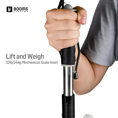 Vista 4 de Booms Fishing G11 Pinza para peces con báscula 2-in-1 Gripper and Scale, One-Hand Use, Rotating Handle, 52 lb Weight Reference, for Saltwater and