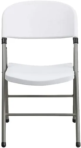 Vista 21 de Flash Furniture HERCULES Series Silla plegable de plástico negro con marco de carbón de 330 libras