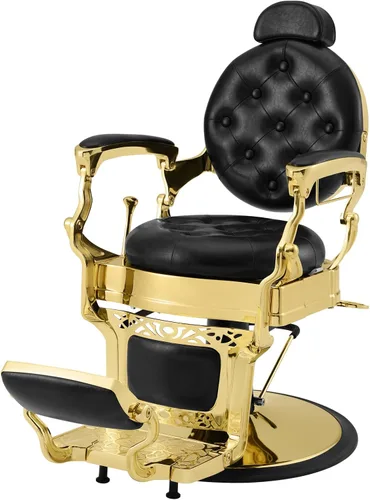 Vista 10 de Artist hand Silla de peluquero retro Sillas de peluquería de alta resistencia Silla de salón vintage Silla reclinable hidráulica Silla reclinable