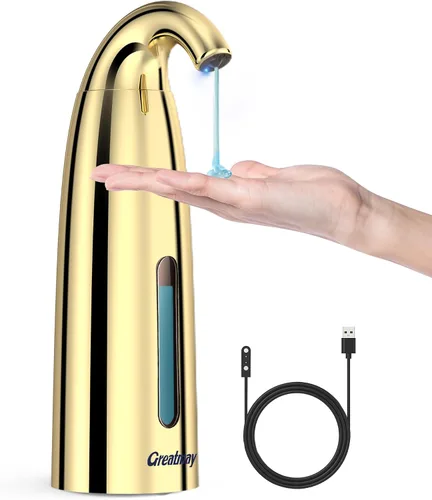 Vista 28 de Dispensador Automático Ajustable de Jabón Sin Contacto, Dispensador de Bomba de Jabón Líquido Sensor Sin Contacto con 4 Niveles Ajustables